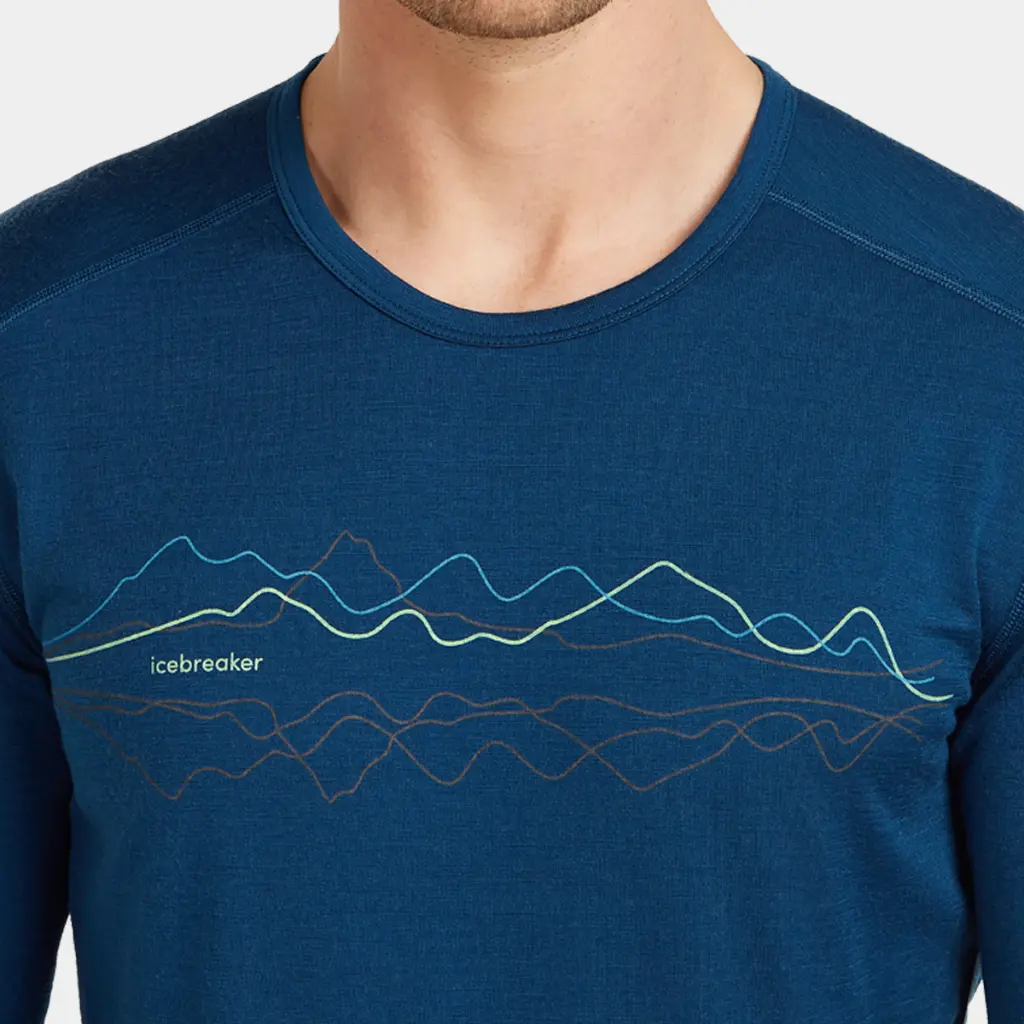 Oasis Long Sleeves Crewe 200 Icebreaker Atlantis