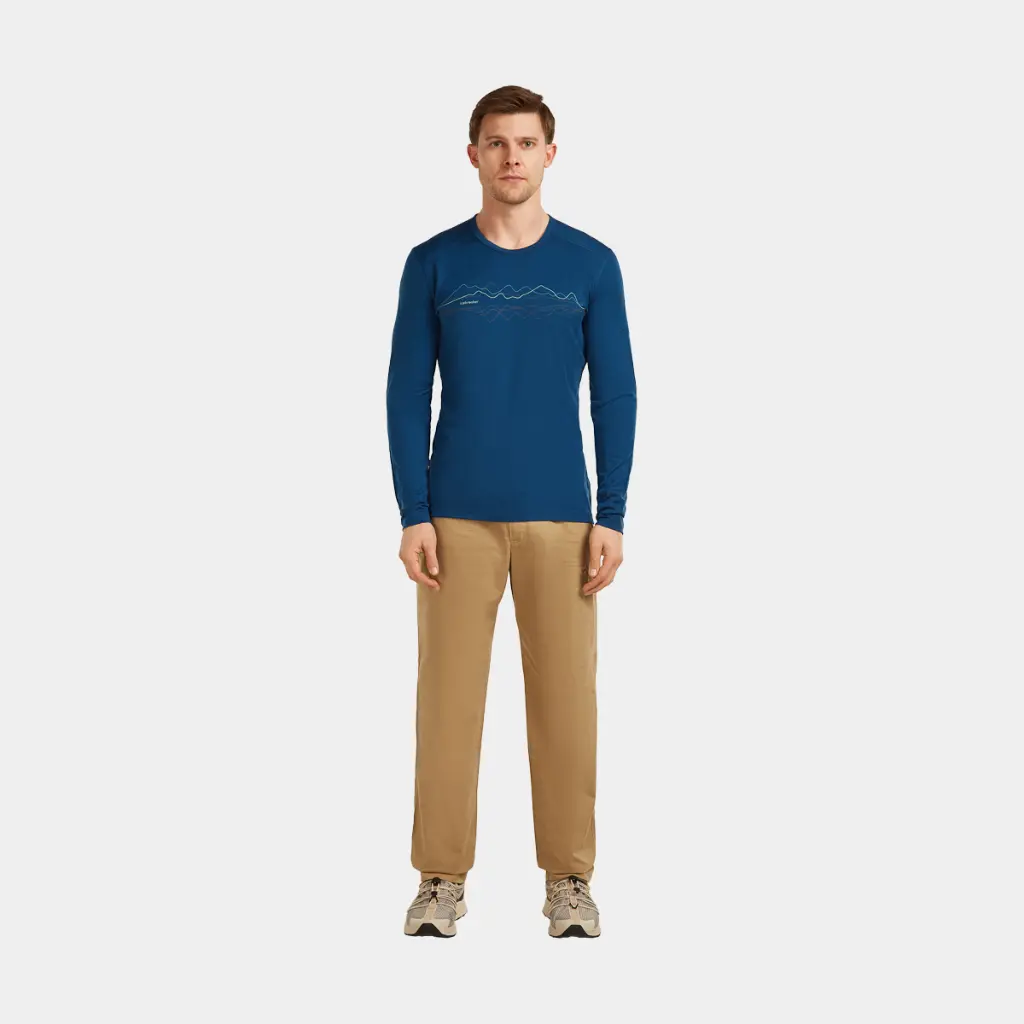 Oasis Long Sleeves Crewe 200 Icebreaker Atlantis