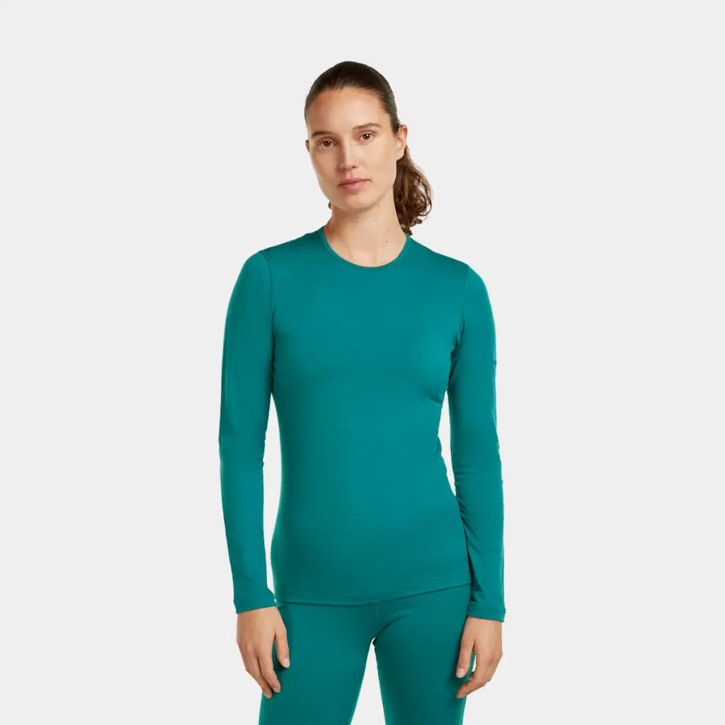 Oasis Long Sleeves Crewe 200 Women Tidal Teal