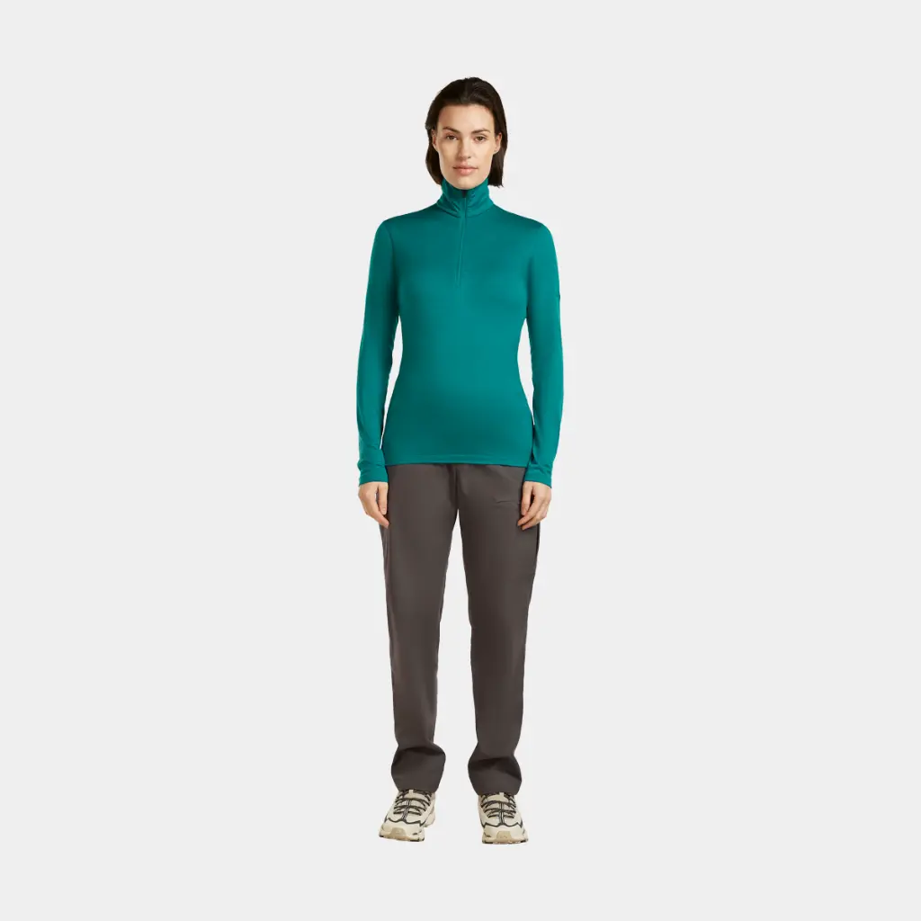 Oasis Long Sleeves Half Zip 200 Women Tidal Teal