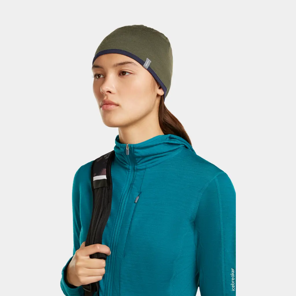 Oasis Reversible Beanie 200 Dark Loden / Midnight Navy