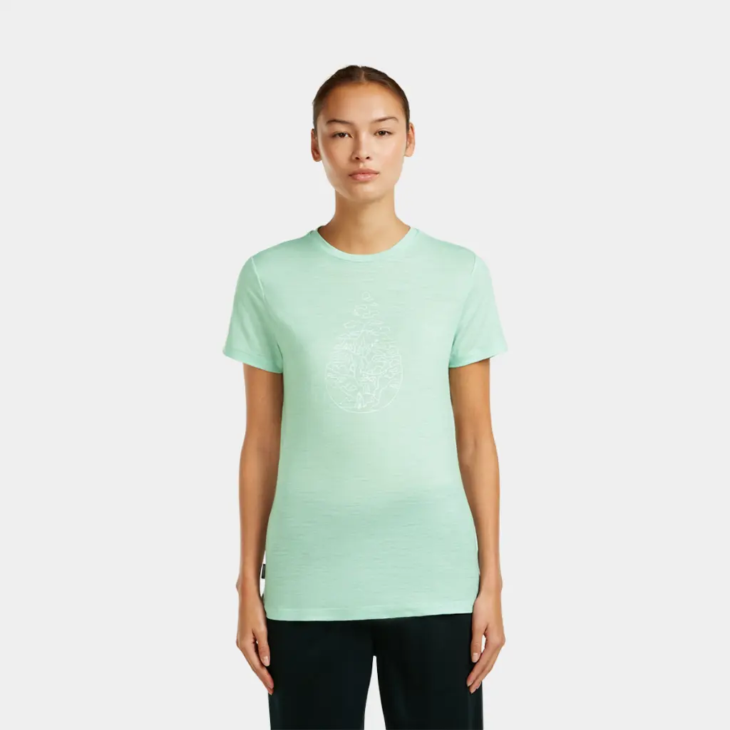 Tech Lite III Short Sleeves Tee 150 Women Hike Path Mint
