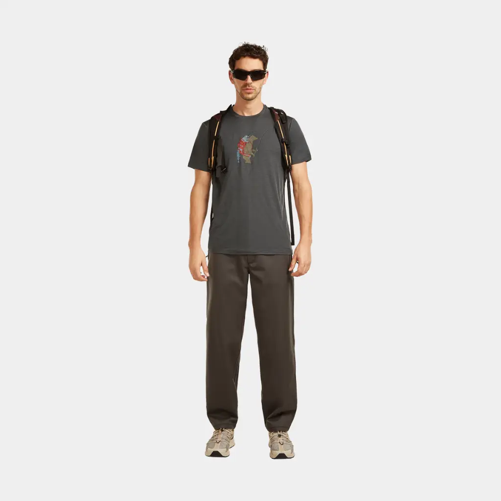 Tech Lite Short Sleeves Tee 150 Bear Catch Obsidian