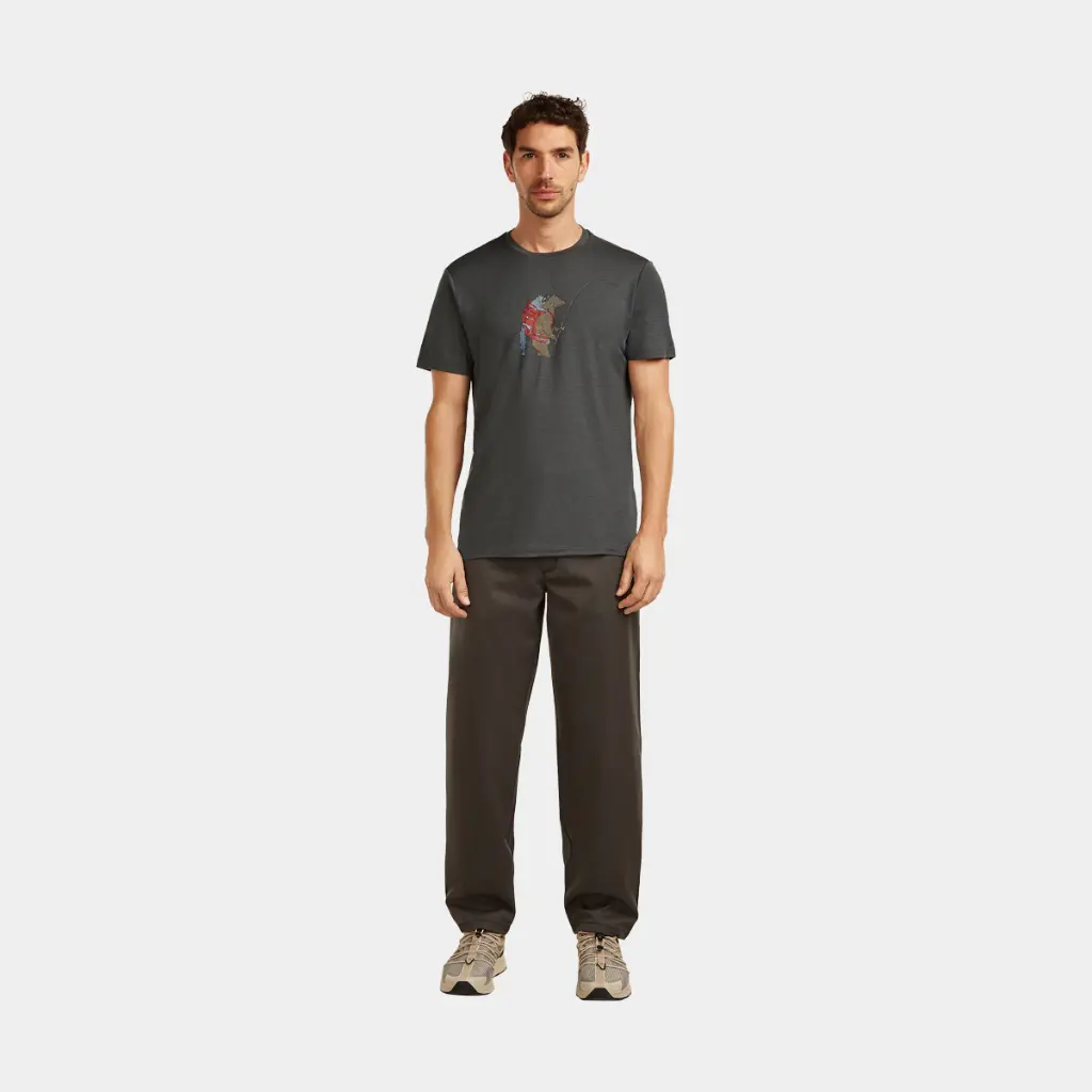 Tech Lite Short Sleeves Tee 150 Bear Catch Obsidian