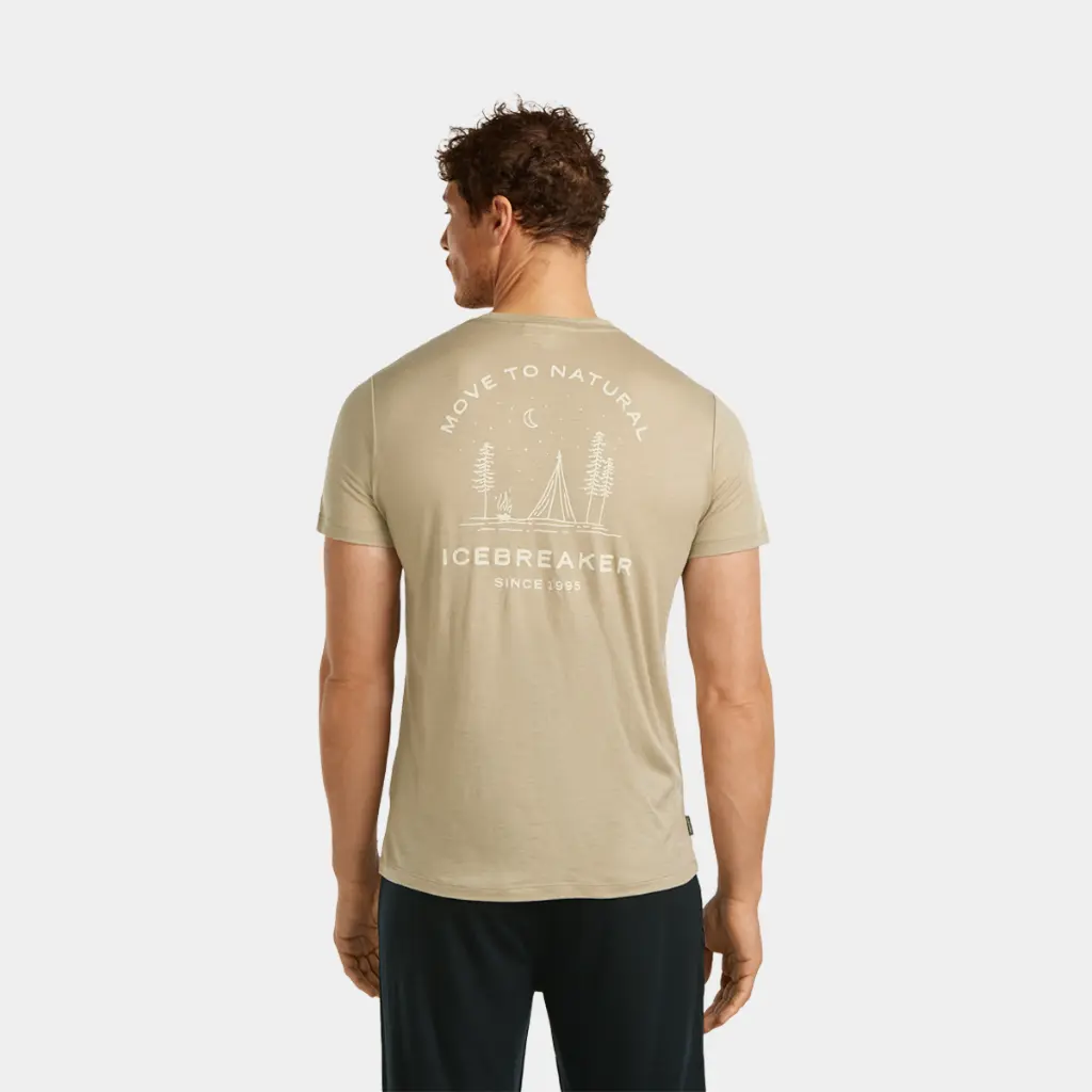 Tech Lite Short Sleeves Tee 150 Peaceful Pass Flagstone