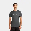 Tech Lite Short Sleeves Tee 150 Range Stripes Obsidian