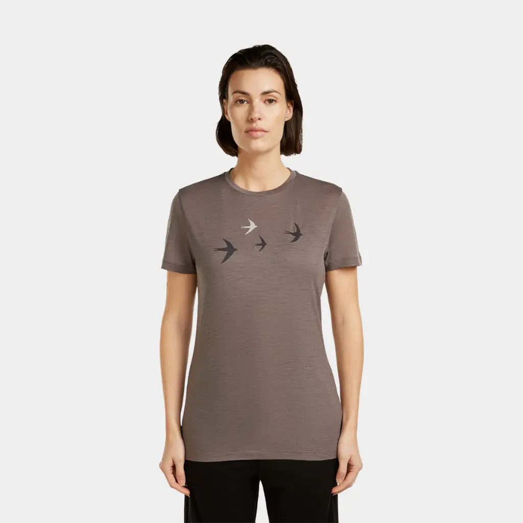 Tech Lite Short Sleeves Tee 150 Women Bird Transit Porcini