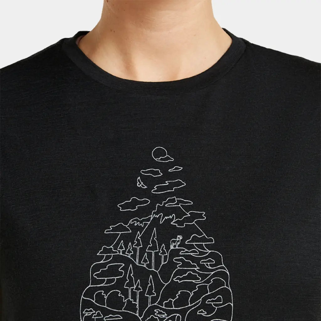 Tech Lite III Short Sleeves Tee 150 Women Hike Path Black