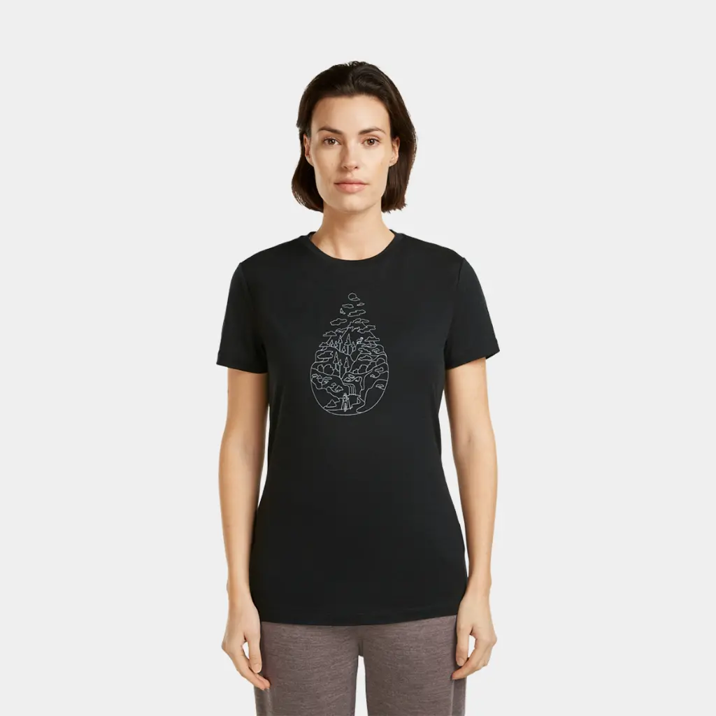 Tech Lite III Short Sleeves Tee 150 Women Hike Path Black