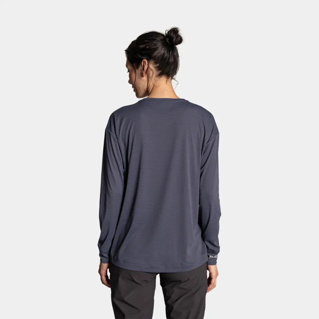 NosiLife SolarShield+ Long Sleeved T-Shirt Women Anthracite