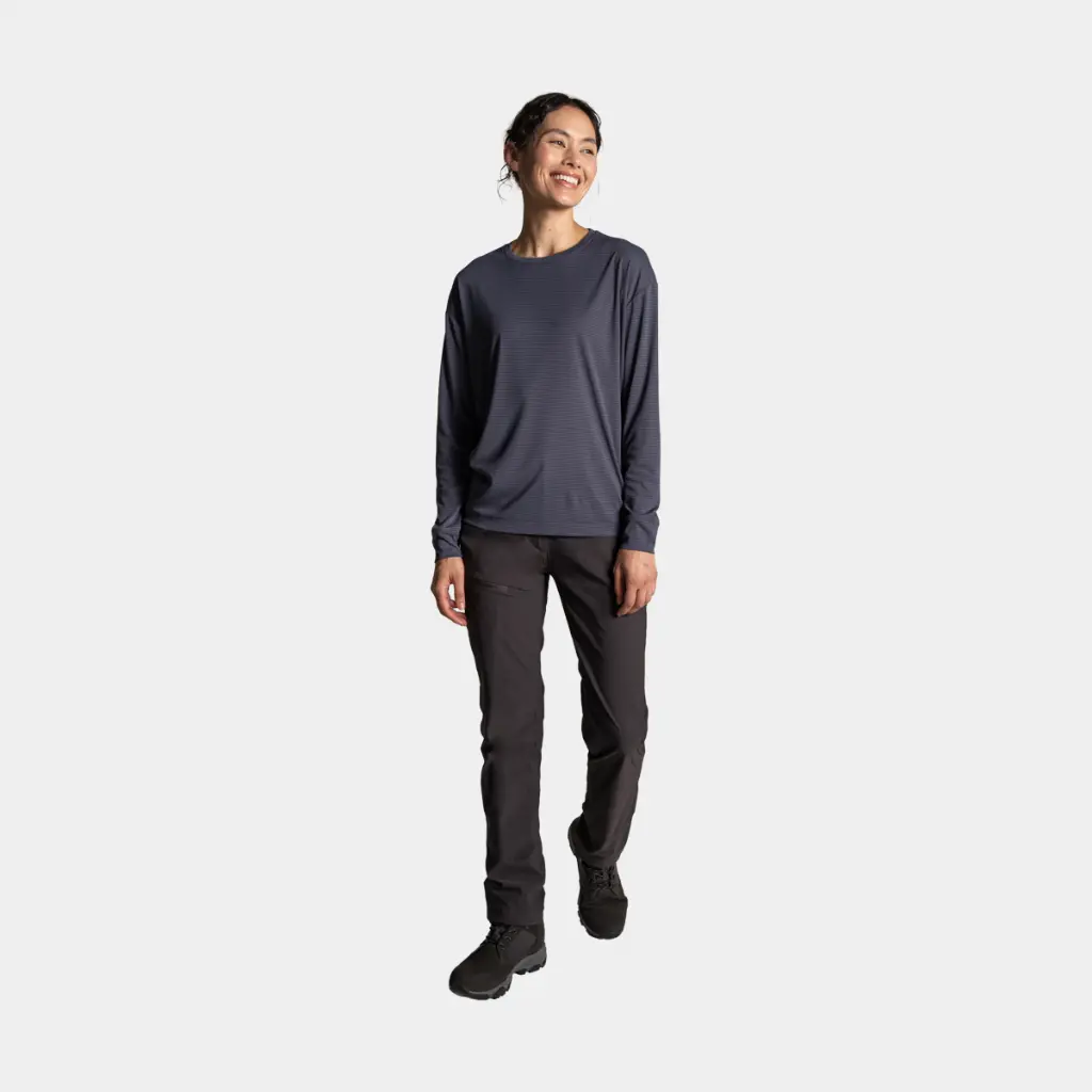 NosiLife SolarShield+ Long Sleeved T-Shirt Women Anthracite