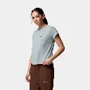 Daniela Falls Short Sleeves Women Crushed Blue