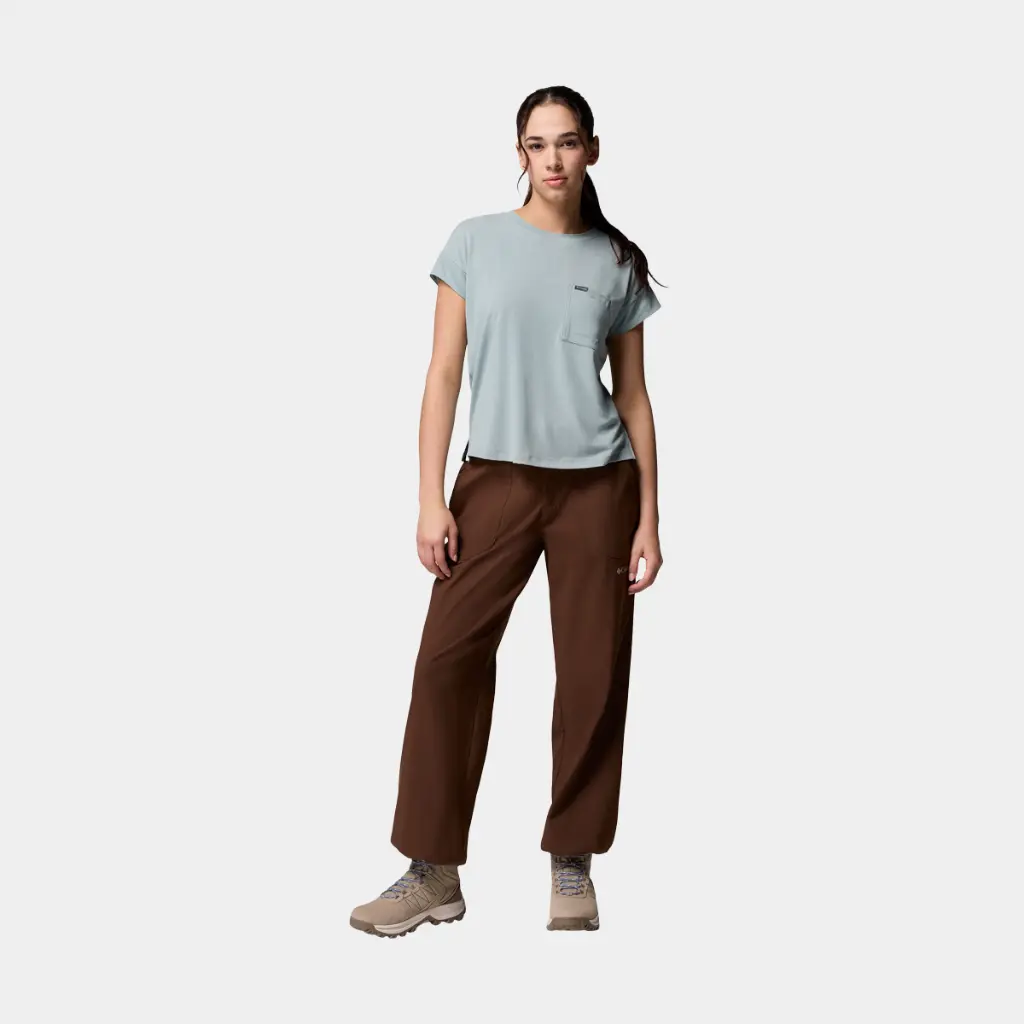 Daniela Falls Short Sleeves Women Crushed Blue