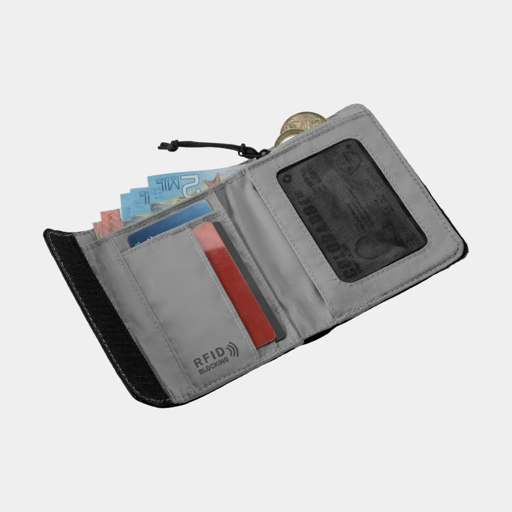 Stash RFID Tri-Fold Wallet Black