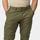 Abisko Hybrid Trail Zip-Off Pants Laurel Green