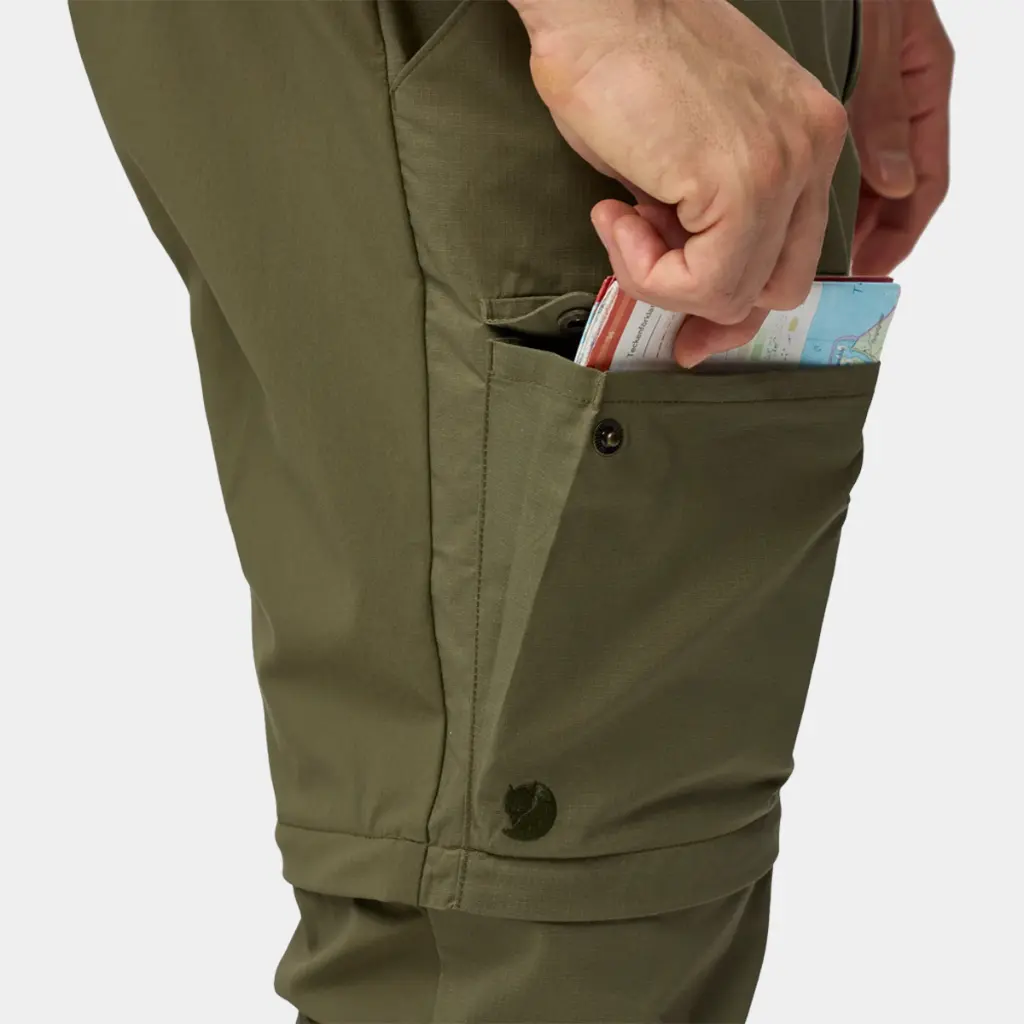 Abisko Hybrid Trail Zip-Off Pants Laurel Green