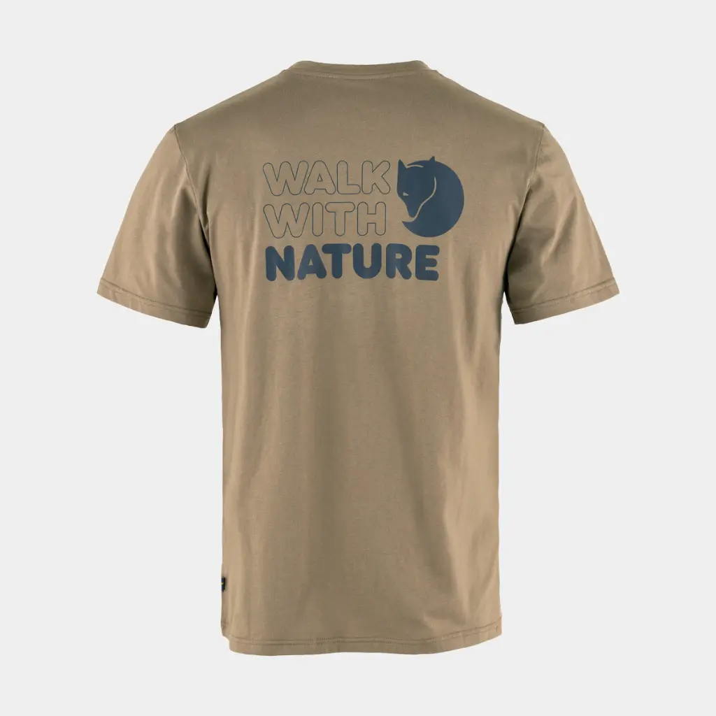 Walk With Nature T-shirt Suede Brown