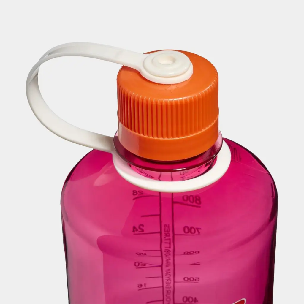 Drinking Bottle Narrow Mouth Sustain 1000ml Fuchsia Purple w/ Flame