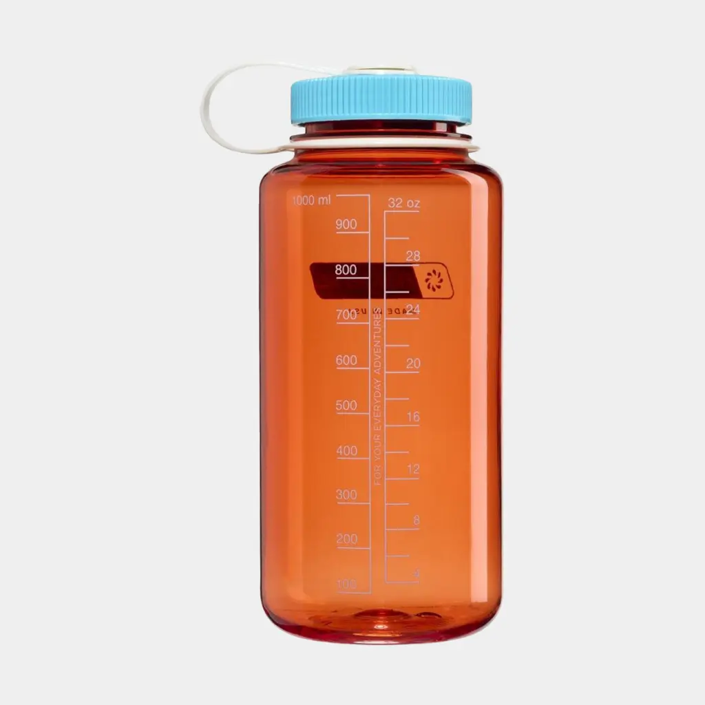 Drinking Bottle Wide Mouth Sustain 1000ml Flame w/ Blue Atoll
