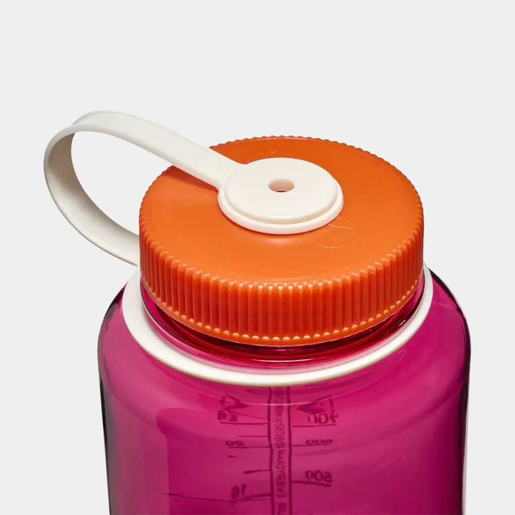 Drinking Bottle Wide Mouth Sustain 1000ml Fuchsia Purple w/ Flame