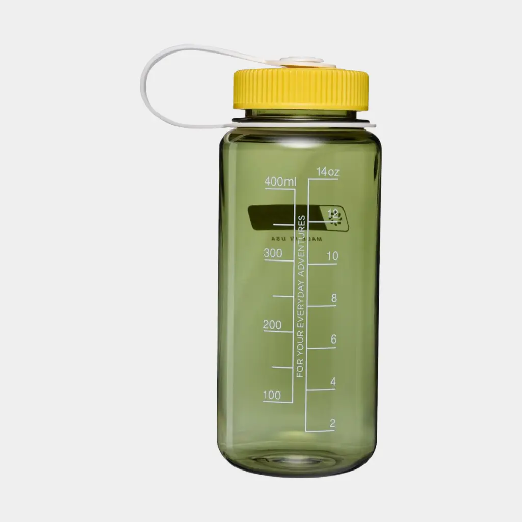 Drinking Bottle Wide Mouth Sustain 500ml Oil Green w/ Freesia