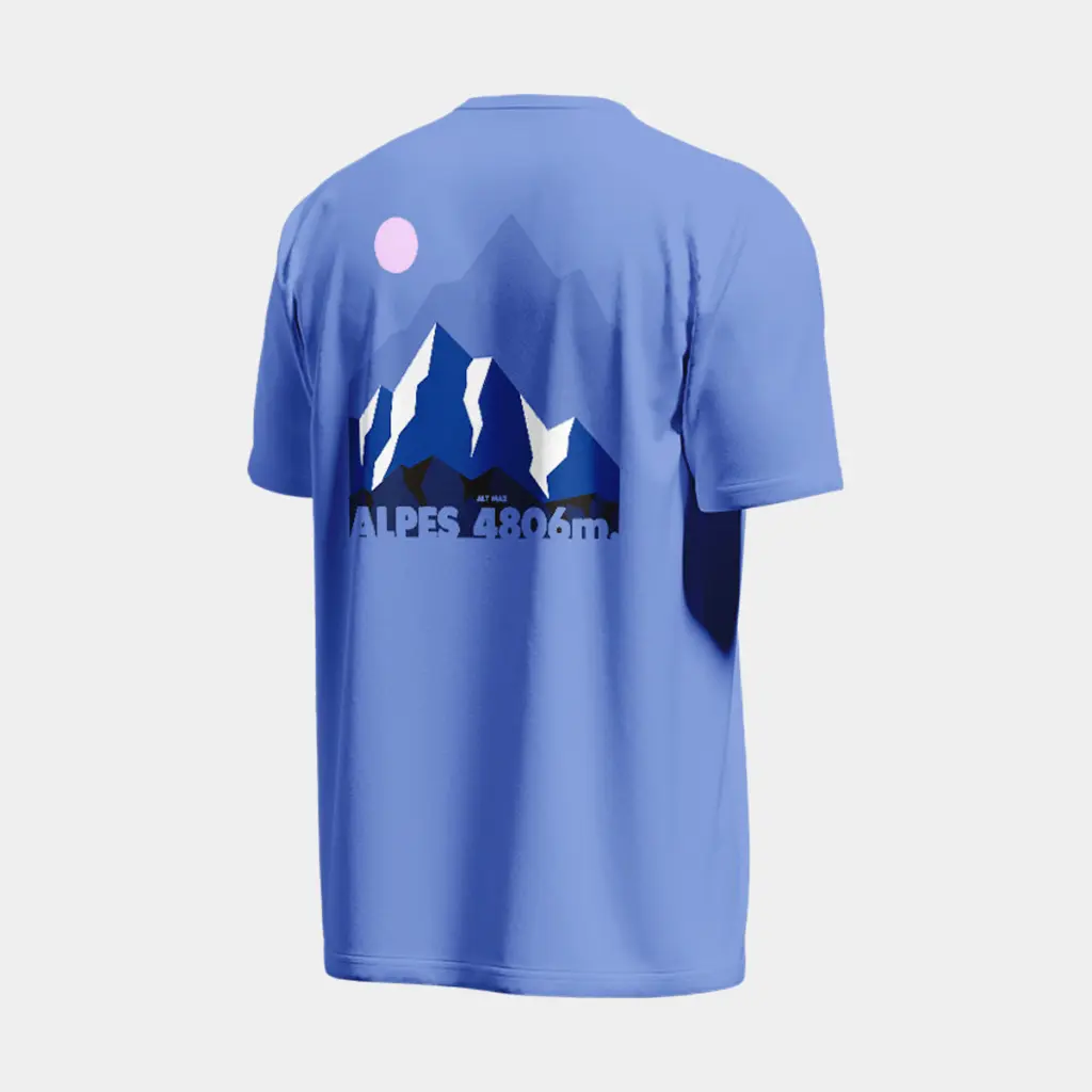 T-Shirt Trek Summit Lyocell Alpes Bleu