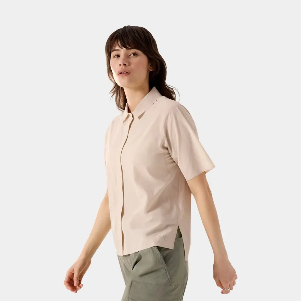 Olia Shirt Short Sleeves Women Sea Salt