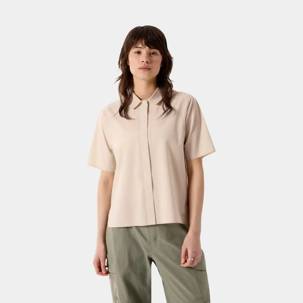 Olia Shirt Short Sleeves Women Sea Salt