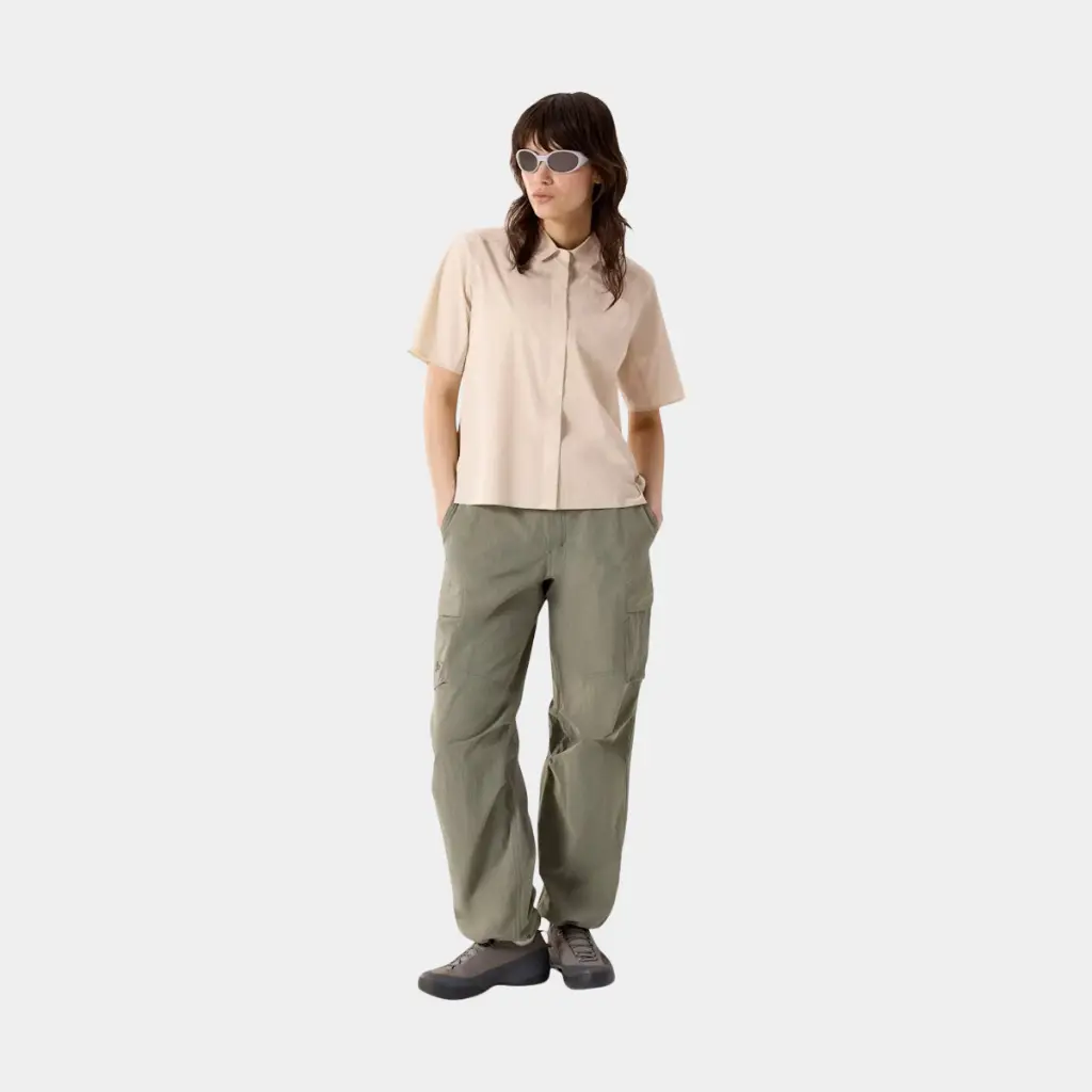 Olia Shirt Short Sleeves Women Sea Salt