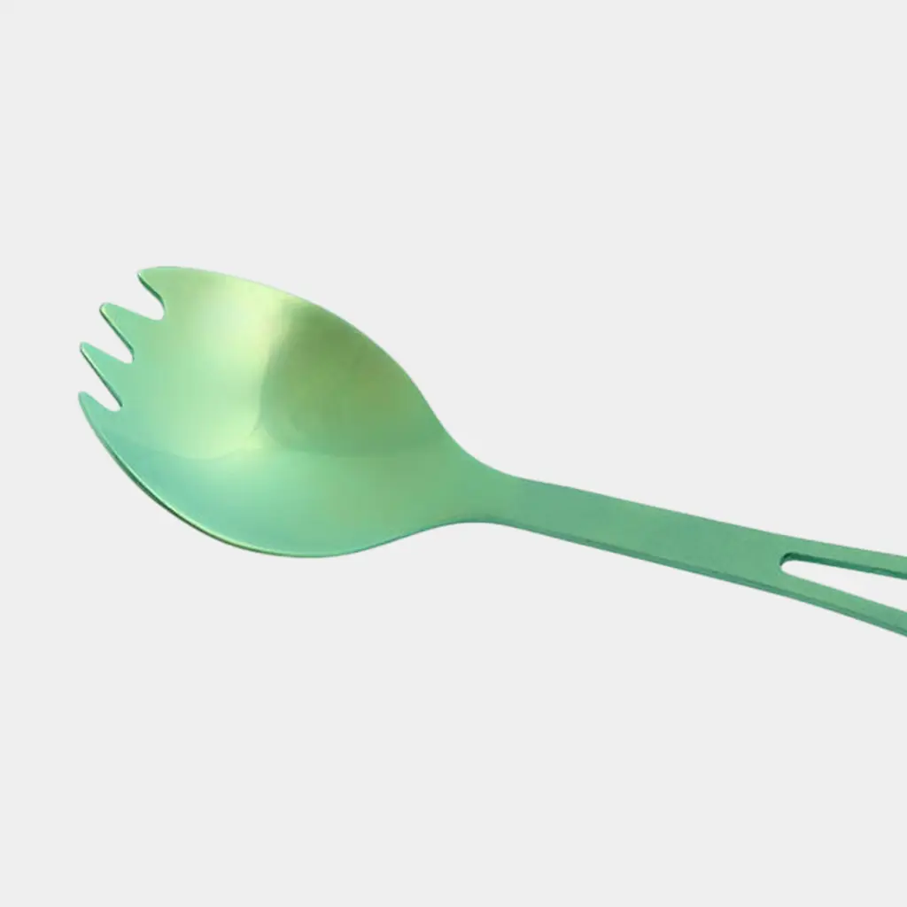 Titanium Spork Green