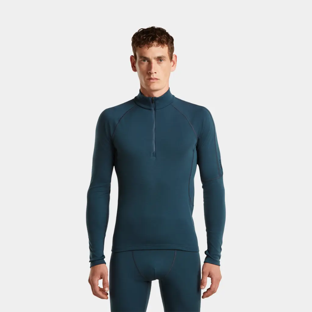 MerinoFine Polar Long Sleeves Half Zip 300 Abyss