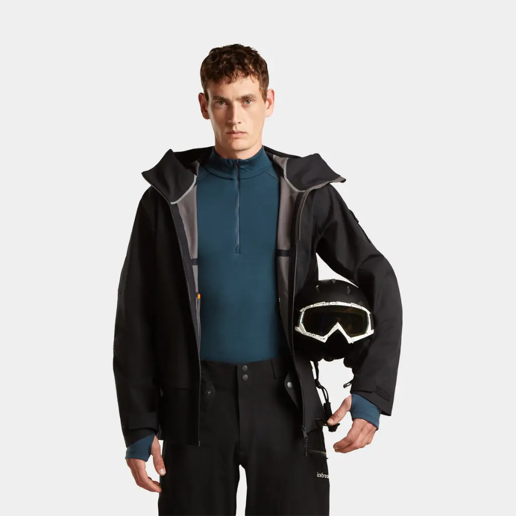 MerinoFine Polar Long Sleeves Half Zip 300 Abyss