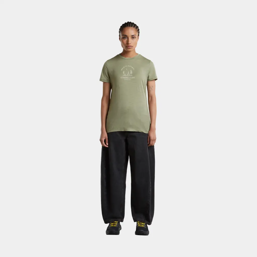 Tech Lite Short Sleeves Tee Peace Pas 150 Women Lichen