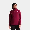 Glacier Fleece 1/4 Zip Jacket Women Burgundy Crush