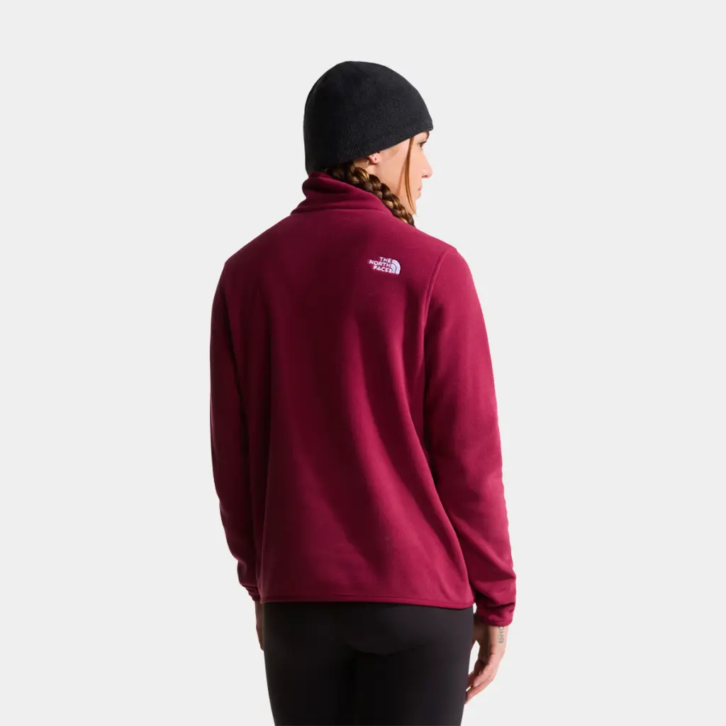 Glacier Fleece 1/4 Zip Jacket Women Burgundy Crush