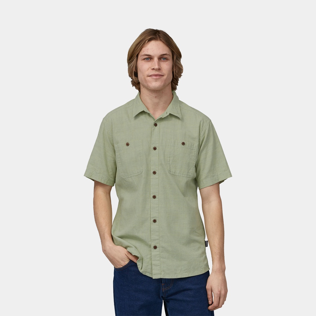 Back Step Shirt Rainfall Plaid: Stone Blue (copie)