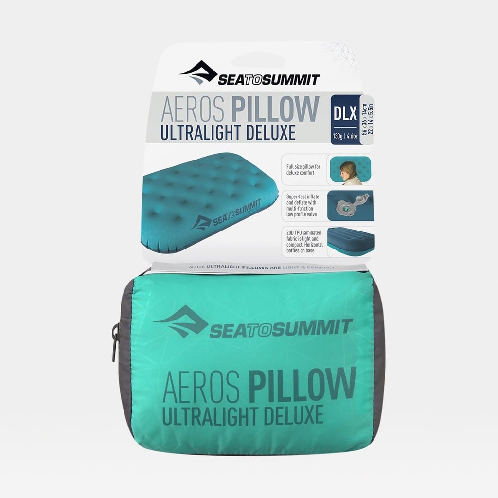 Aeros Pillow Ultralight Deluxe Aqua