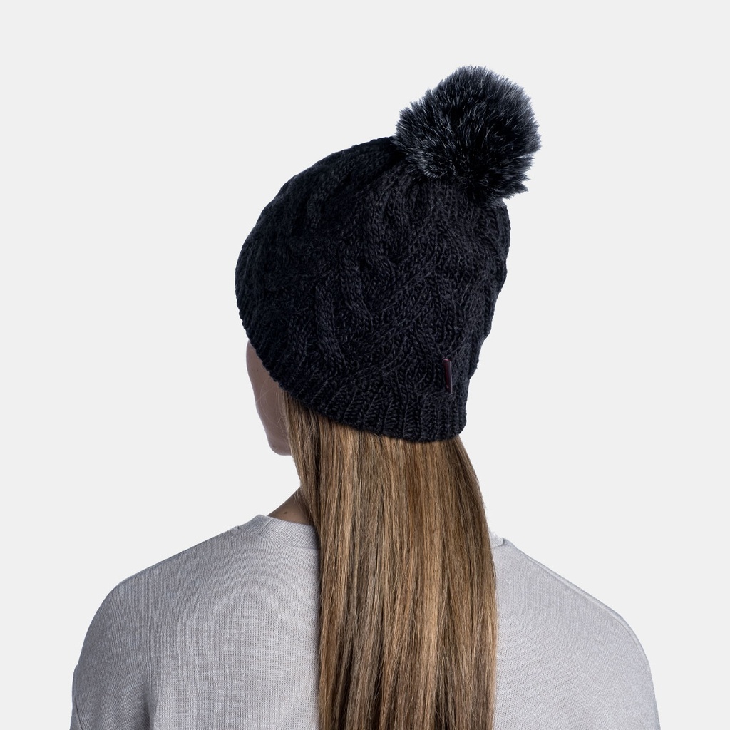 Knitted & Polar Band Hat Caryn Graphite
