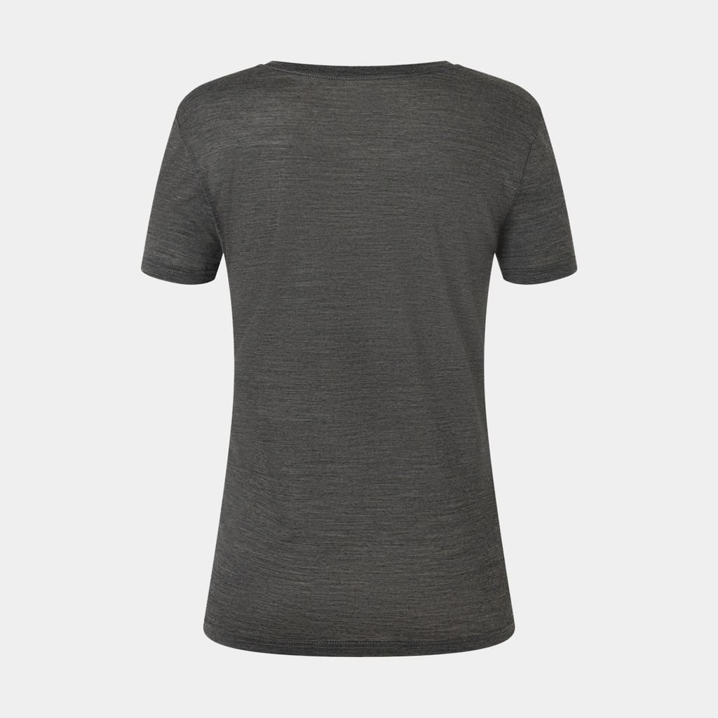 Mandala Mountain Tee Women Pirate Grey Melange / Feather Grey / Gold