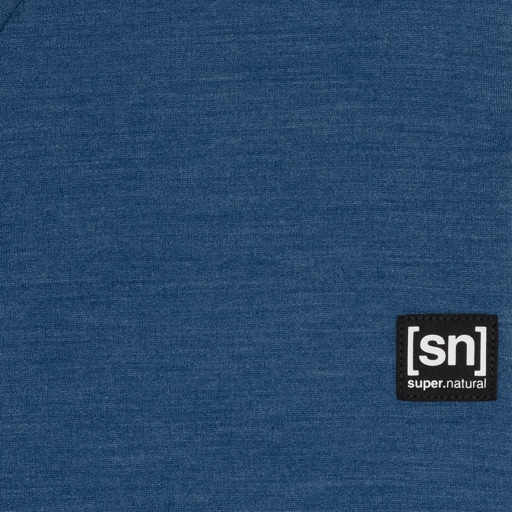 Essential Zip Hoodie Dark Denim Melange