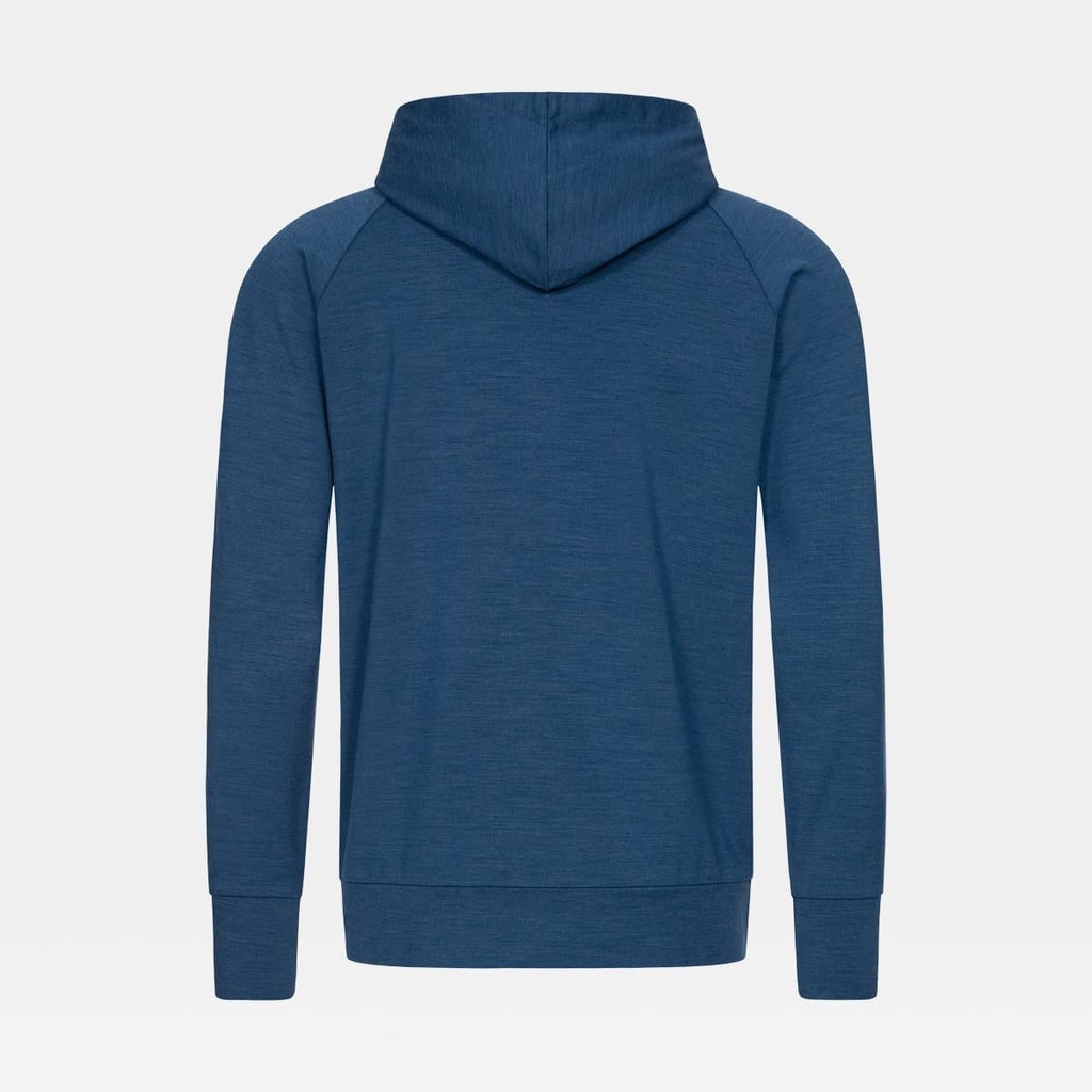 Essential Zip Hoodie Dark Denim Melange