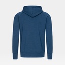 Essential Zip Hoodie Dark Denim Melange