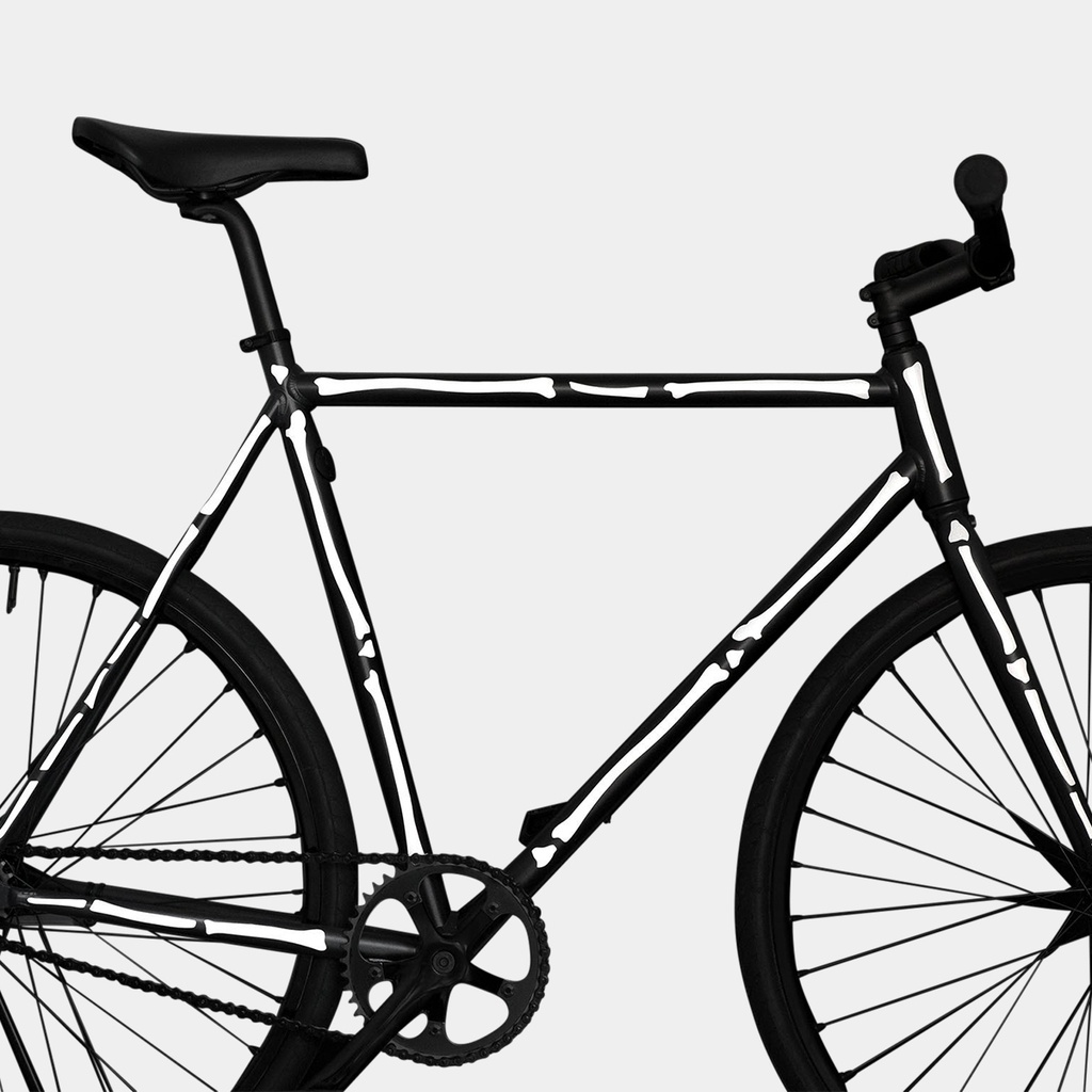 Reflective Bone Stickers White