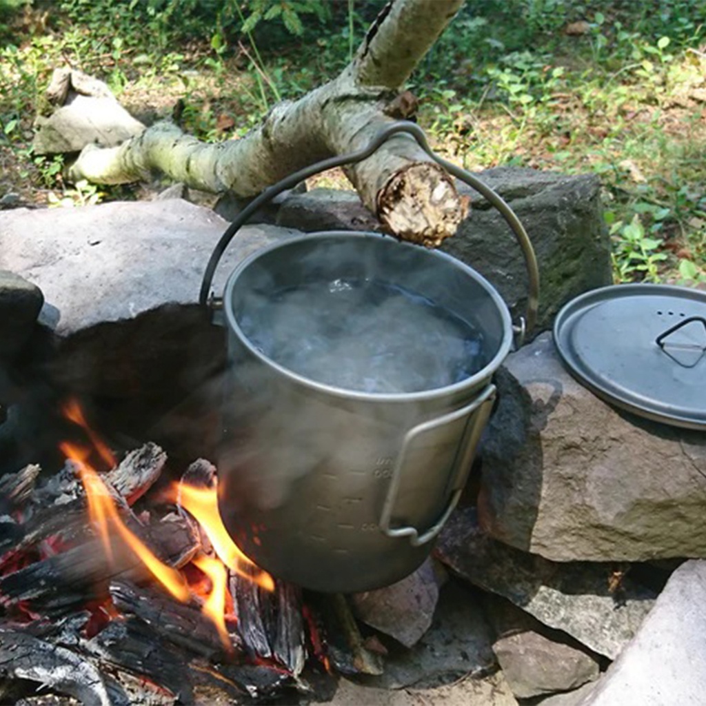 Titanium 750ml Pot With Bail Handle