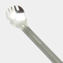 Titanium Long Handle Spork with Polished Bowl