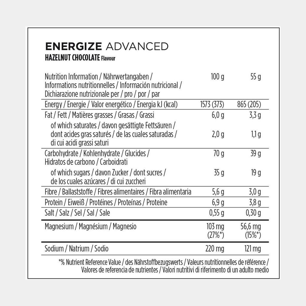 Energize Advanced Bar (2023) Choco Hazelnut