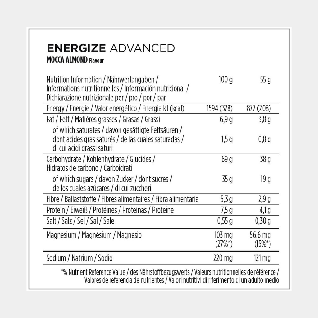 Energize Advanced Bar (2023) Mocca Almond
