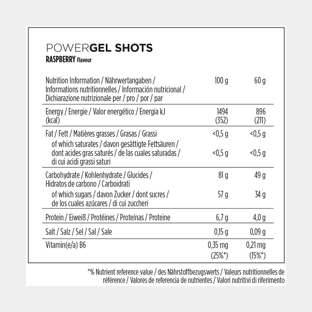 PowerGel Shots Raspberry