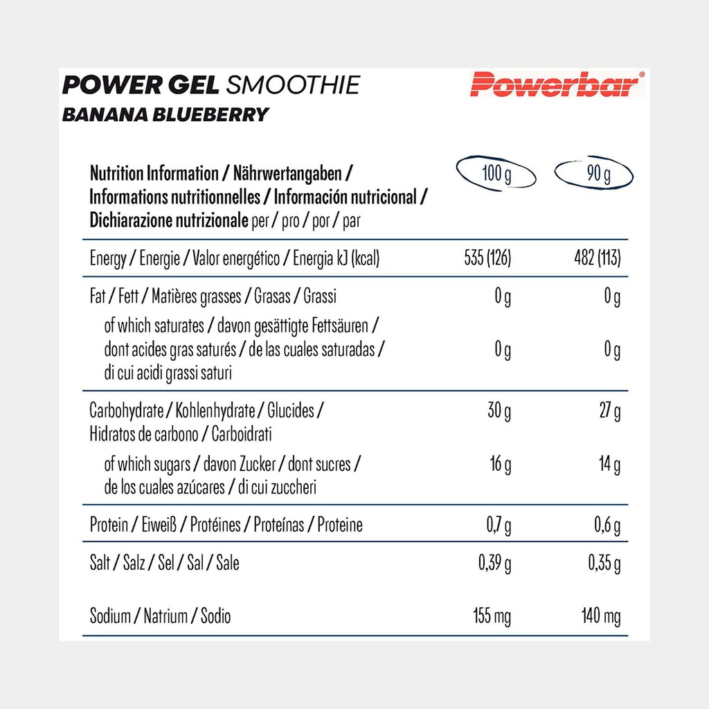 PowerGel Smoothie (2023) Banana Blueberry