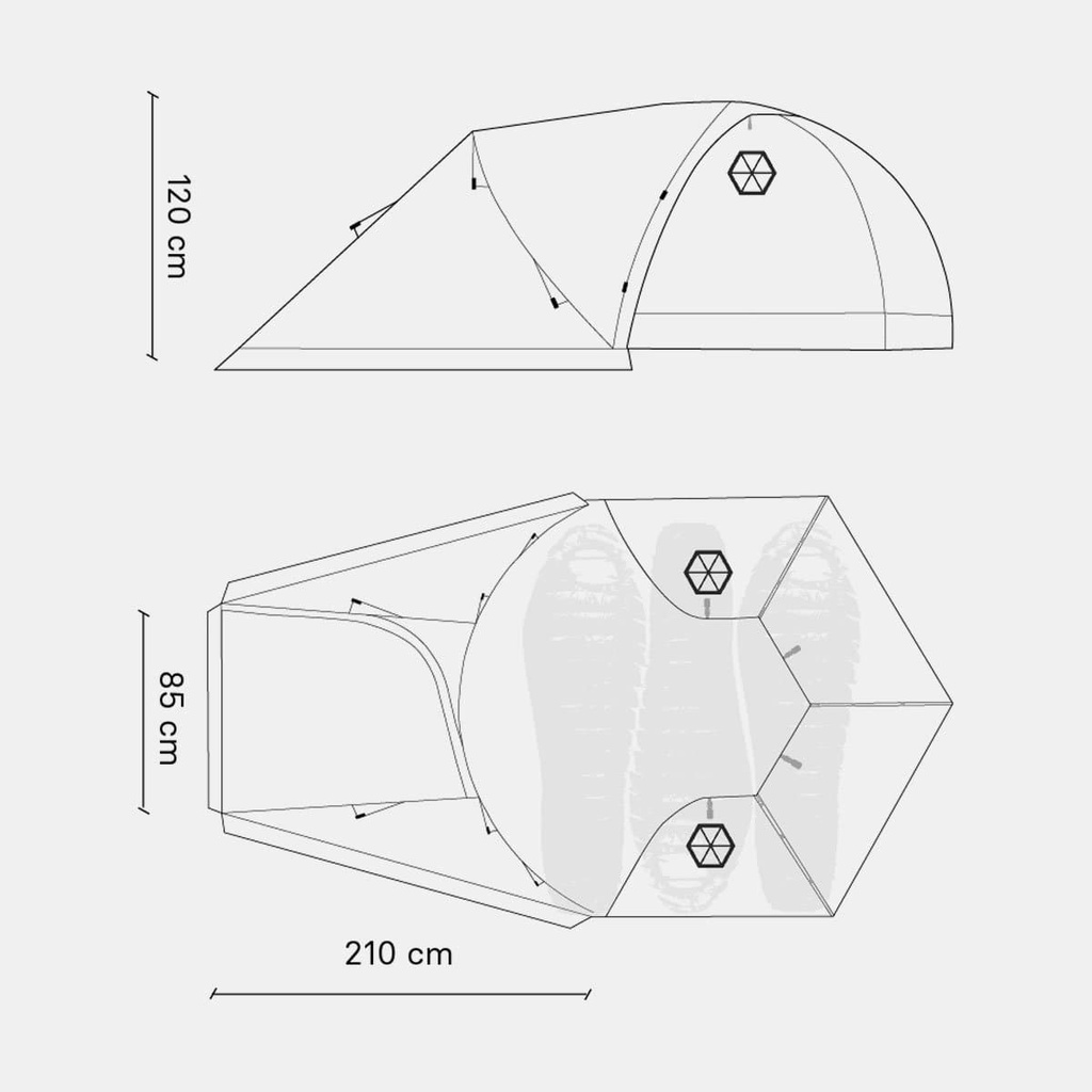 Vestibule 2.5 Dyneema Grey (2021)